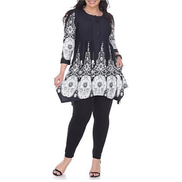 🚫SOLD🚫 White Mark Dulce Tunic Top Plus Size 2X - Picture 10 of 10